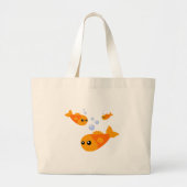 Cute Fish Grote Tote Bag (Voorkant)