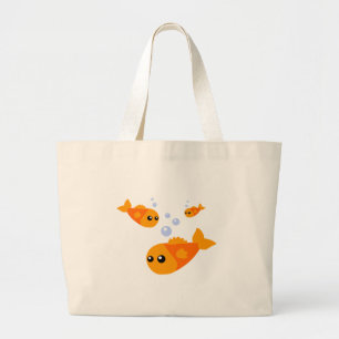 Cute Fish Grote Tote Bag