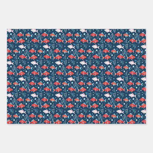 Cute Fish Inpakpapier Vel (Voorkant 2)