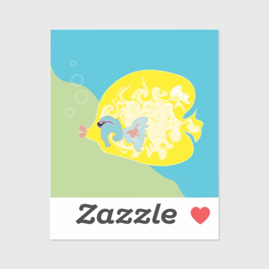 Cute Fish is al vertaald naar het Nederlands als S Sticker (Vel)