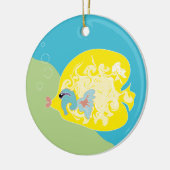Cute Fish Keramisch Ornament (Links)