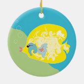 Cute Fish Keramisch Ornament (Achterkant)