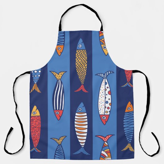 Cute fish. Kids background. Seamless pattern Schort (Voorkant)