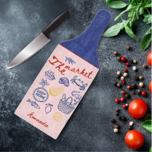 Cute fish market doodles red blue girly custom