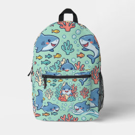 Cute Fish Ocean Rugzak – Pastel Patroon