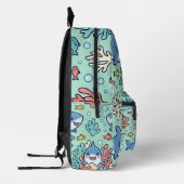 Cute Fish Ocean Rugzak – Pastel Patroon (Links)