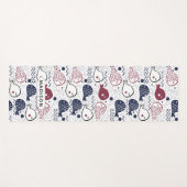 Cute Fish Pattern, aangepaste naam yoga mat (Voorkant (horizontaal))