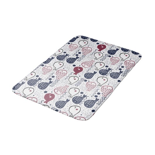Cute Fish Pattern badmatten (Gekanteld)
