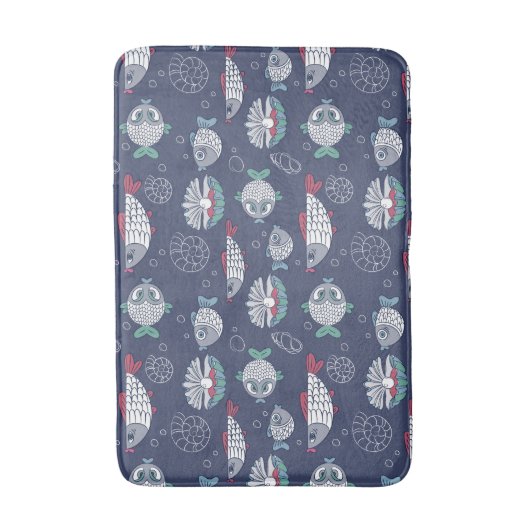 Cute Fish Pattern badmatten (Voorkant Verticaal)