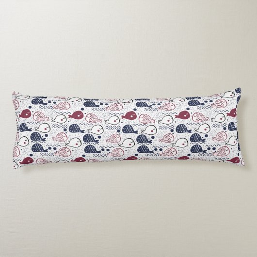 Cute Fish Pattern body kussens (Achterkant)