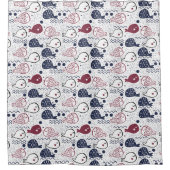 Cute Fish Pattern douchergordijn Douchegordijn (Voorkant)