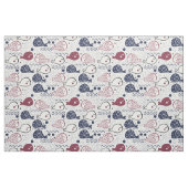 Cute Fish Pattern fabric Stof (Fat Quarter)