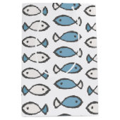 Cute Fish Pattern Medium Cadeauzakje (Voorkant)
