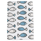 Cute Fish Pattern Medium Cadeauzakje (Achterkant)