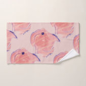Cute Fish Pink Towel Bad Handdoek (Handdoek)