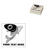 Cute Fish Rubberstempel (Gestempeld)