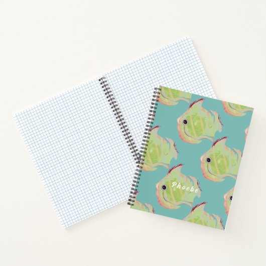 Cute Fish Spiral Notitieboek (Binnen)