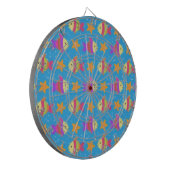 Cute Fish & Starfish Pattern Dartbord (Voorkant Links)