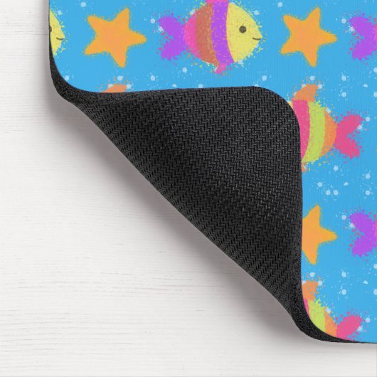 Cute Fish & Starfish Pattern Muismat (Hoek)