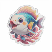 Cute Fish Sticker (Voorkant)