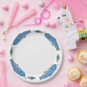 Cute Fish Surround Paper Borden Papieren Bordje (Feest)