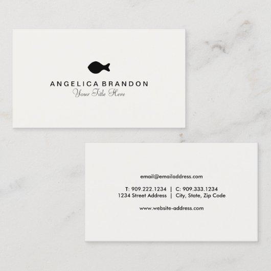 Cute Fish Visitekaartje (Voorkant / Achterkant)