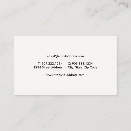 Cute Fish Visitekaartje (Achterkant)