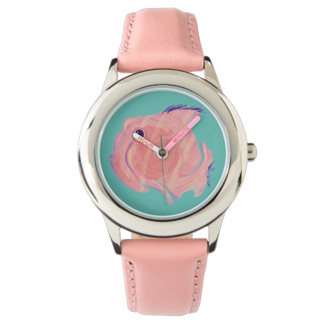 Cute Fish Watch voor kinderen Horloge (Voorkant)