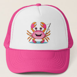 Cute Fishing Crab Cap Trucker Pet