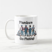 Cute FISHING & Plumbers Blues Personalize Koffiemok (Links)
