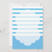 Cute Fishy Bubbles Baby shower Thema Kaart (Achterkant)