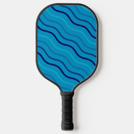 Cute fitness streep blauw koel  pickleball paddle