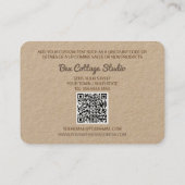 Cute Flag Kraft Bedankt voor je bestelling QR-code Visitekaartje (Achterkant)