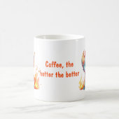 Cute Flaming Baby Dragon Koffiemok (Center)