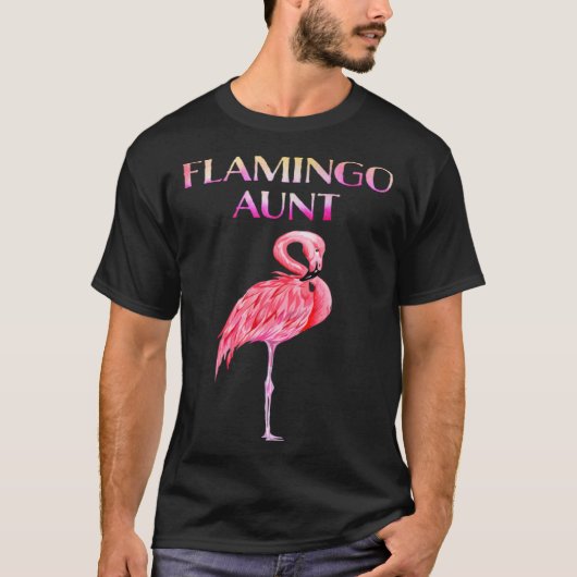 Cute Flamingo Aunt Awesome Christmas T-shirt (Voorkant)