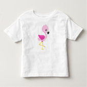 Cute Flamingo, Baby Flamingo, Roze Flamingo, Bird Kinder Shirts (Voorkant)