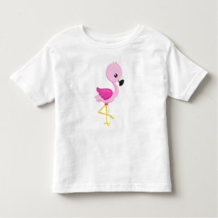 Cute Flamingo, Baby Flamingo, Roze Flamingo, Bird Kinder Shirts