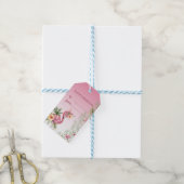 Cute Flamingo Cadeaulabel (Met Touw)