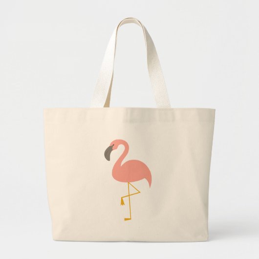 Cute Flamingo Canvas tas (Voorkant)