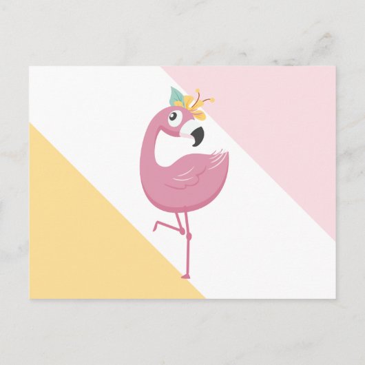 Cute Flamingo, Cupcakes & Doughnuts Sweet 16 Party Uitnodiging Briefkaart (Achterkant)