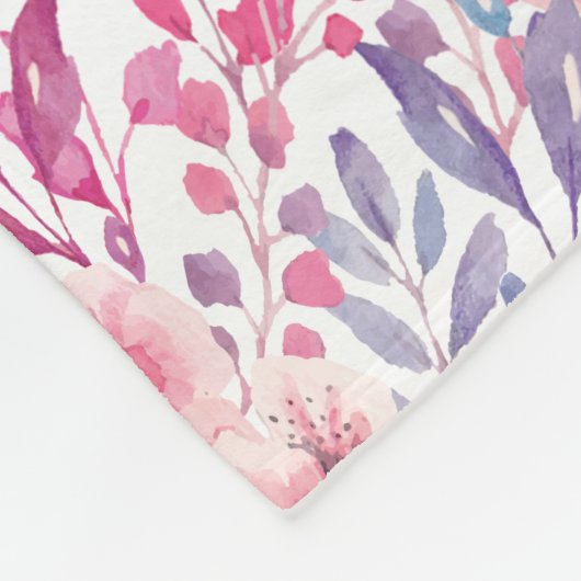 Cute Flamingo Fleece Blanket Deken (Hoek)