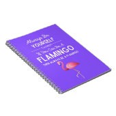Cute Flamingo Gifts Bird Humor Humorous Funny Notitieboek (Rechterzijde)