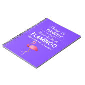 Cute Flamingo Gifts Bird Humor Humorous Funny Notitieboek (Linkerzijde)