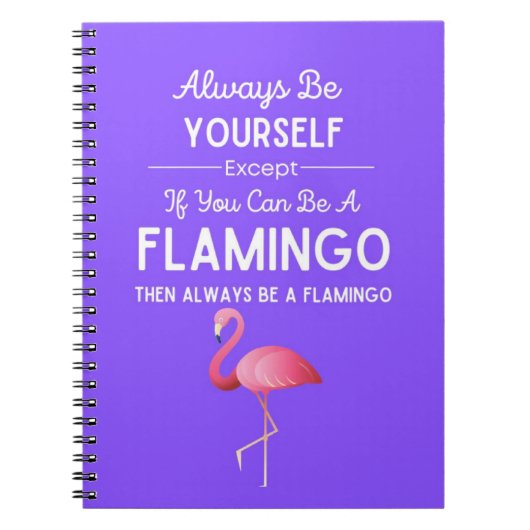 Cute Flamingo Gifts Bird Humor Humorous Funny Notitieboek (Voorkant)