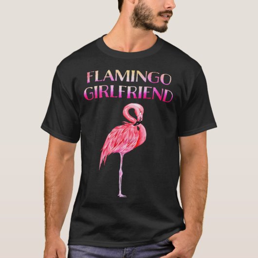 Cute Flamingo Girlfriend Awesome  Luxury  for men  T-shirt (Voorkant)