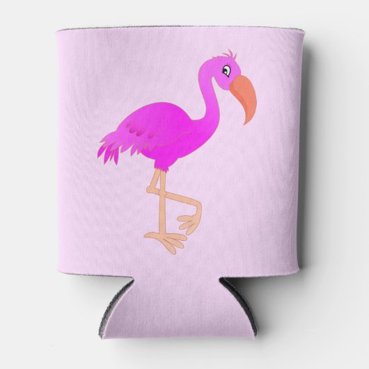 Cute Flamingo - Happy Blikjeskoeler (Voorkant)