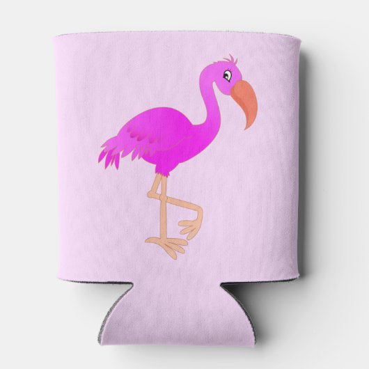 Cute Flamingo - Happy Blikjeskoeler (Achterkant)