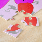 Cute Flamingo - Happy - Legpuzzel (Zijkant)