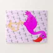 Cute Flamingo - Happy - Legpuzzel (Horizontaal)