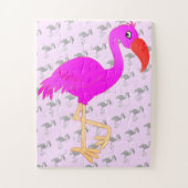 Cute Flamingo - Happy - Legpuzzel (Verticaal)